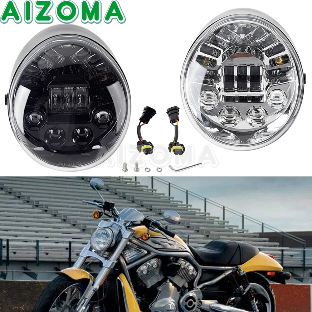 Hi/Lo Motorcycle DRL Headlight LED Headlamp Assembly For Harley Night Rod VRSCD VRSCDX Street Rod VRSCR V-Rod CVO SE 2005-2017
Hi/Lo Motorcycle DRL Headlight LED Headlamp Assembly For Harley Night Rod VRSCD VRSCDX Street Rod VRSCR V-Rod CVO SE 2005-2017