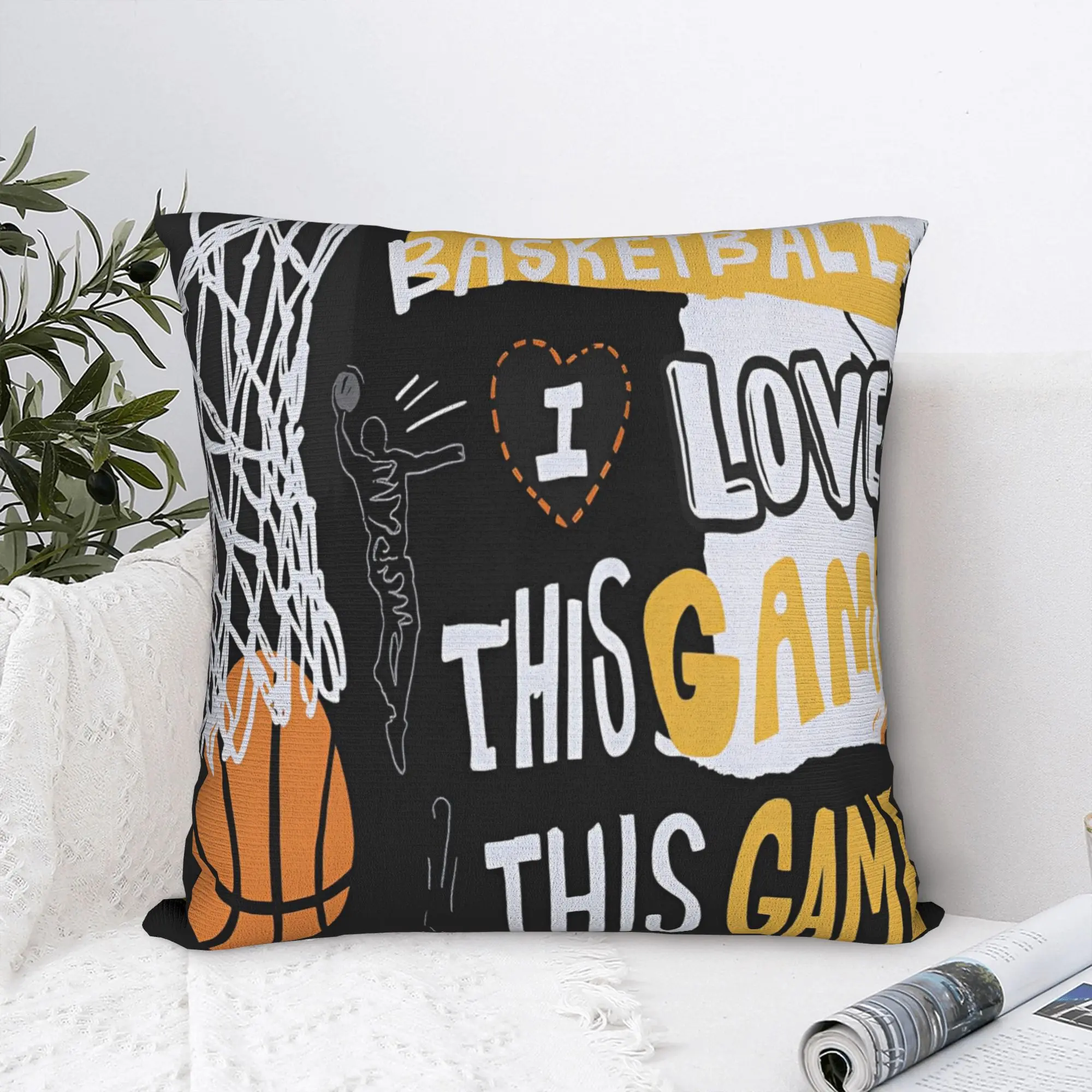 Basketball Pillowcase Polyester Cushion Cover Decor Sports Ball Games Pillow Case Cover Home Zippered 45X45cm
Basketball Pillowcase Polyester Cushion Cover Decor Sports Ball Games Pillow Case Cover Home Zippered 45X45cm