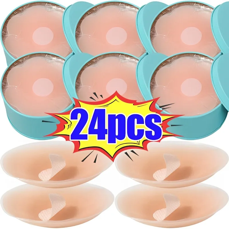 With Box Silicone Nipple Cover Reusable for Women Breast Petals Lift Invisible Bra Pasties Adhesive Bra Pads Sticker Patch
With Box Silicone Nipple Cover Reusable for Women Breast Petals Lift Invisible Bra Pasties Adhesive Bra Pads Sticker Patch