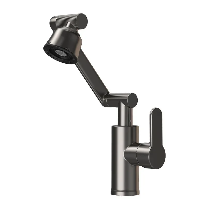 Modern Multi-Angle Swivel Sink Faucet, 4 Water Modes (Bubble/Shower/Spray/Mist) Tap, Chrome/Black/Gunmetal Finish
Modern Multi-Angle Swivel Sink Faucet, 4 Water Modes (Bubble/Shower/Spray/Mist) Tap, Chrome/Black/Gunmetal Finish