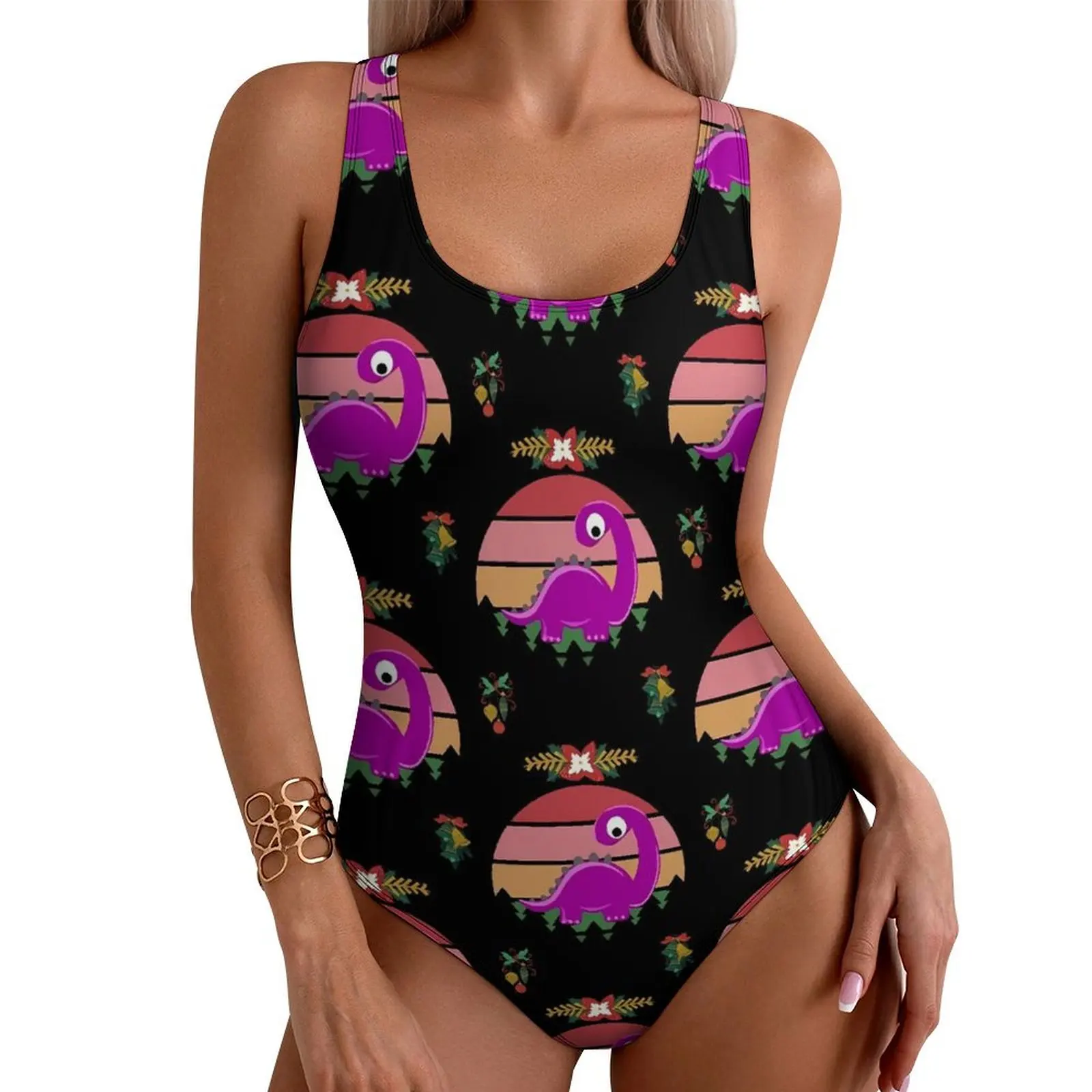 Cute Dinosaur Christmas Swimsuit Animal Print Swimwear One Piece Holiday Swim Bodysuit Bathing Suit Lady Push Up Sexy Beach Wear
Cute Dinosaur Christmas Swimsuit Animal Print Swimwear One Piece Holiday Swim Bodysuit Bathing Suit Lady Push Up Sexy Beach Wear
