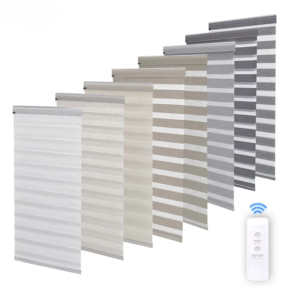 # Hot High Quality Smart Motorized Day And Night Zebra Roller Blinds Curtain Fabric Shades Zebra Window Blinds
# Hot High Quality Smart Motorized Day And Night Zebra Roller Blinds Curtain Fabric Shades Zebra Window Blinds