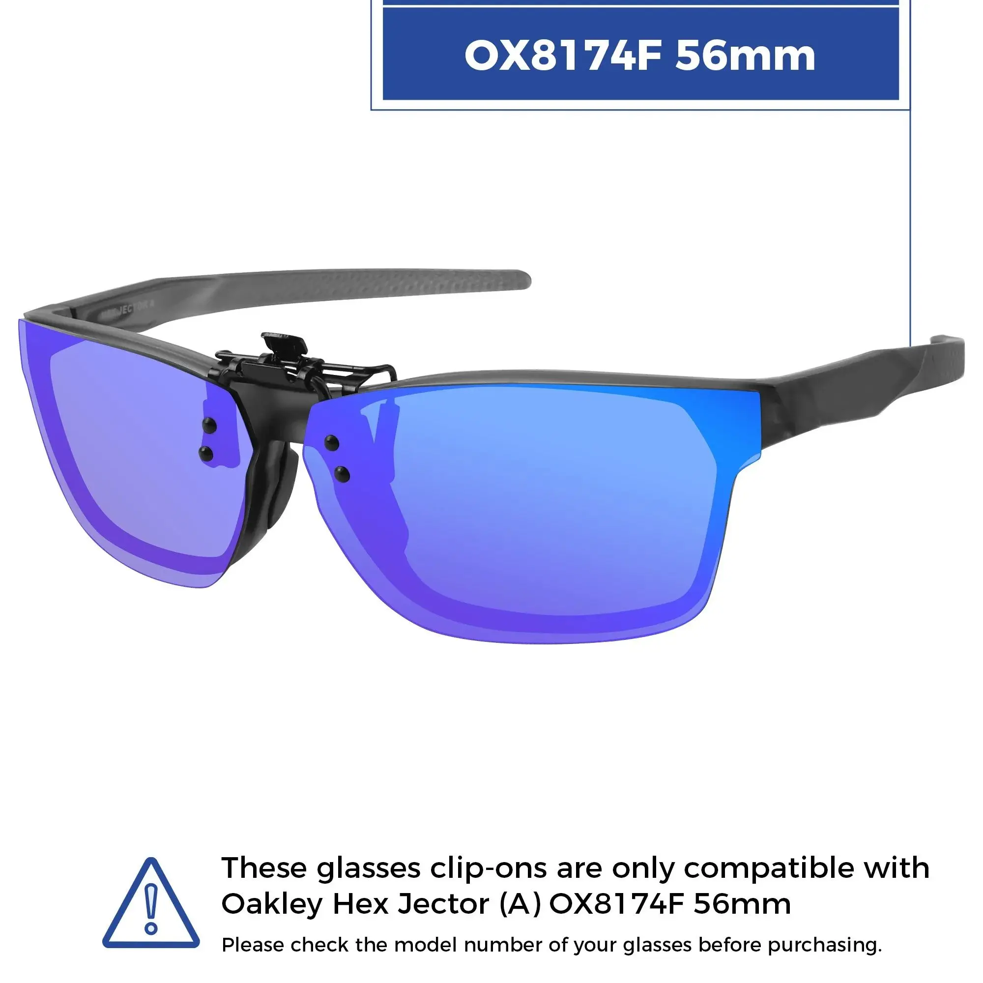 Rarayvix Polarized Flip-up Clip-on Sunglasses for Oakley Hex Jector (A) OX8174F 56mm for Men Women UV Protection Sunglasses
Rarayvix Polarized Flip-up Clip-on Sunglasses for Oakley Hex Jector (A) OX8174F 56mm for Men Women UV Protection Sunglasses