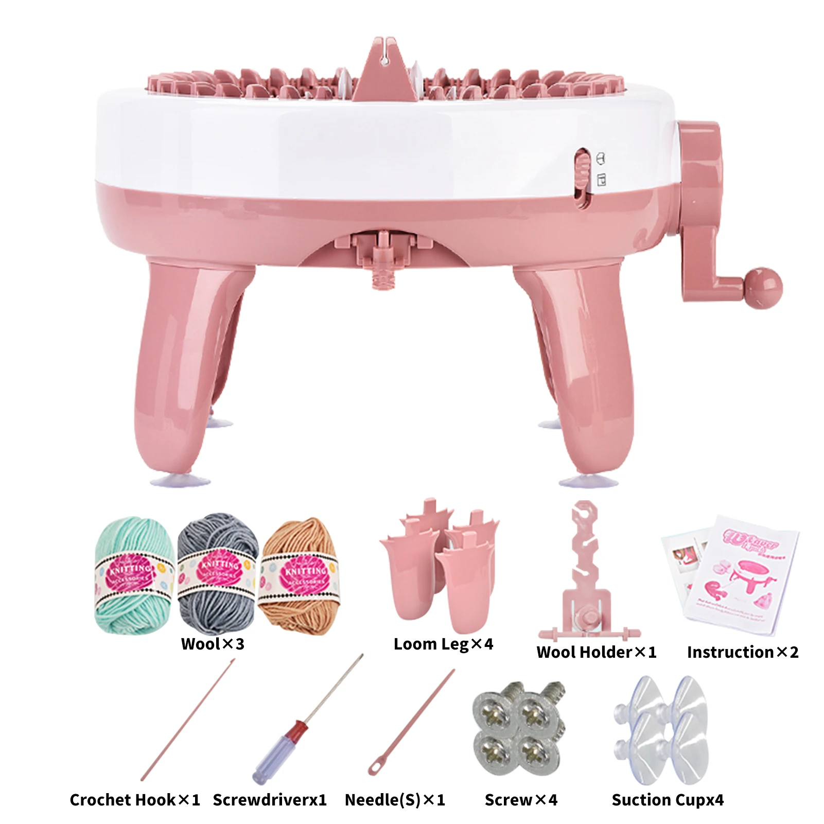 Mini 40Pin Knitting Machine Weaving Educational Toys for Children Hat Scarves Sweater High quality plastic material, non-toxic and safe
Mini 40Pin Knitting Machine Weaving Educational Toys for Children Hat Scarves Sweater High quality plastic material, non-toxic and safe