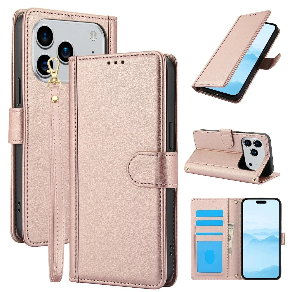 Leather Phone Case for iPhone 17 Pro Max Air 16E 16 15 Plus 14 13 12 11 Xs Max Xr Card Holder Wallet Soft Cover with Hand Strap
Leather Phone Case for iPhone 17 Pro Max Air 16E 16 15 Plus 14 13 12 11 Xs Max Xr Card Holder Wallet Soft Cover with Hand Strap