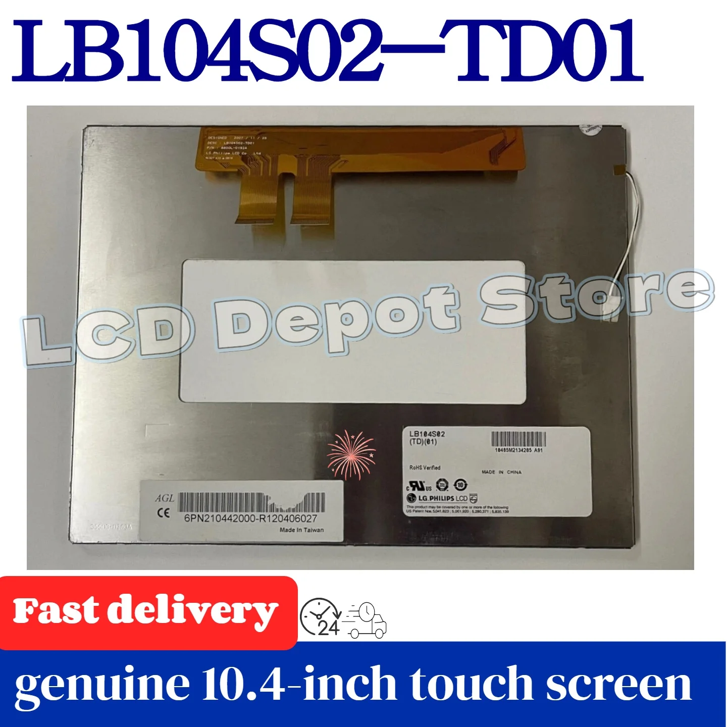 Original 10.4inch Digital Screen, Model Lb104S02-Td01, Quality Guaranteed Dual 30Pin Interfaces
Original 10.4inch Digital Screen, Model Lb104S02-Td01, Quality Guaranteed Dual 30Pin Interfaces