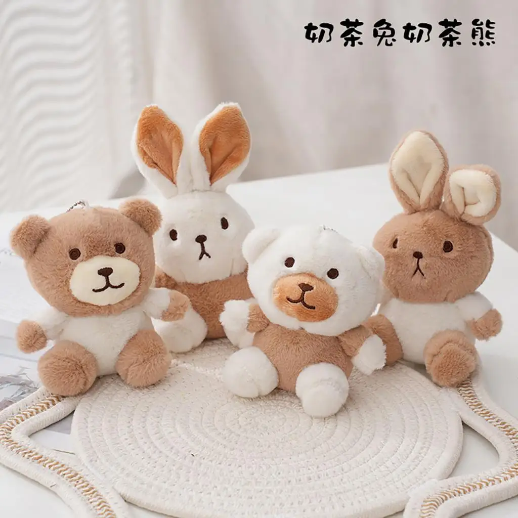 1PC Cute Cartoon Milk Tea Color Plush Keychain Animal Rabbit Bear Doll Bag Decoration Pendant Soft Plush Children's Toy Gift
1PC Cute Cartoon Milk Tea Color Plush Keychain Animal Rabbit Bear Doll Bag Decoration Pendant Soft Plush Children's Toy Gift