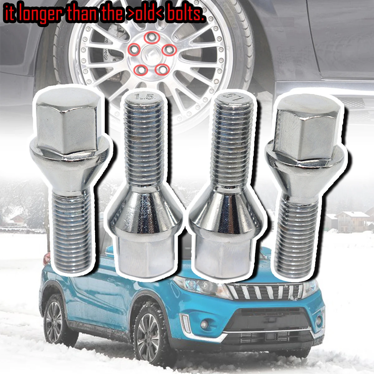 4pcs/5pcs Car Wheel Tyre Nut Stud For Suzuki SX4 Swift Ignis FH MH Vitara 2000 2005 Lug Bolt Screw Replacement Longer 4342386G00
4pcs/5pcs Car Wheel Tyre Nut Stud For Suzuki SX4 Swift Ignis FH MH Vitara 2000 2005 Lug Bolt Screw Replacement Longer 4342386G00