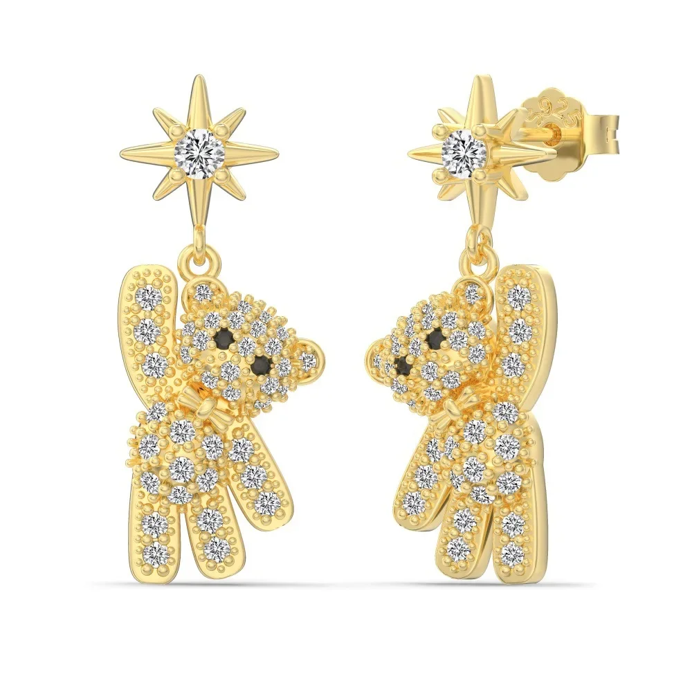 HOT SALE S925 Silver Ear Nails for Women, Fresh, Light, Luxury, Versatile, Cute Little Bear Earrings, Piercing and Nourishing
HOT SALE S925 Silver Ear Nails for Women, Fresh, Light, Luxury, Versatile, Cute Little Bear Earrings, Piercing and Nourishing