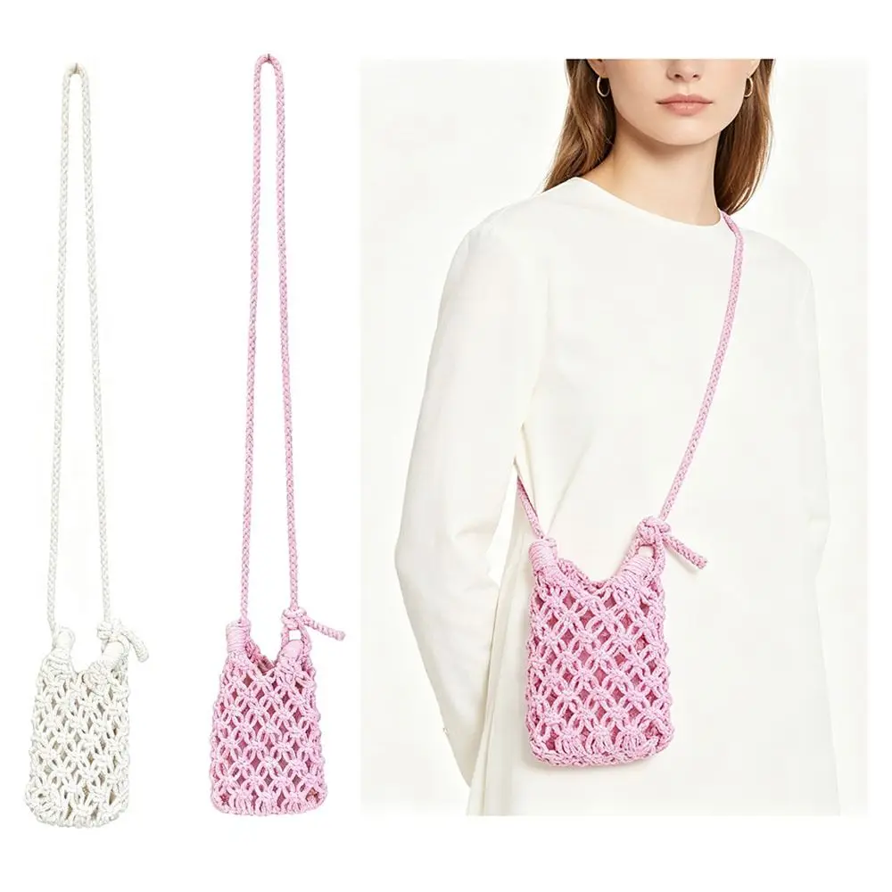 Simple Boho Crossbody Phone Bag Solid Color Lightweight Woven Phone Purse Hollow-out Bohemian Style Mini Weave Bag Gifts
Simple Boho Crossbody Phone Bag Solid Color Lightweight Woven Phone Purse Hollow-out Bohemian Style Mini Weave Bag Gifts