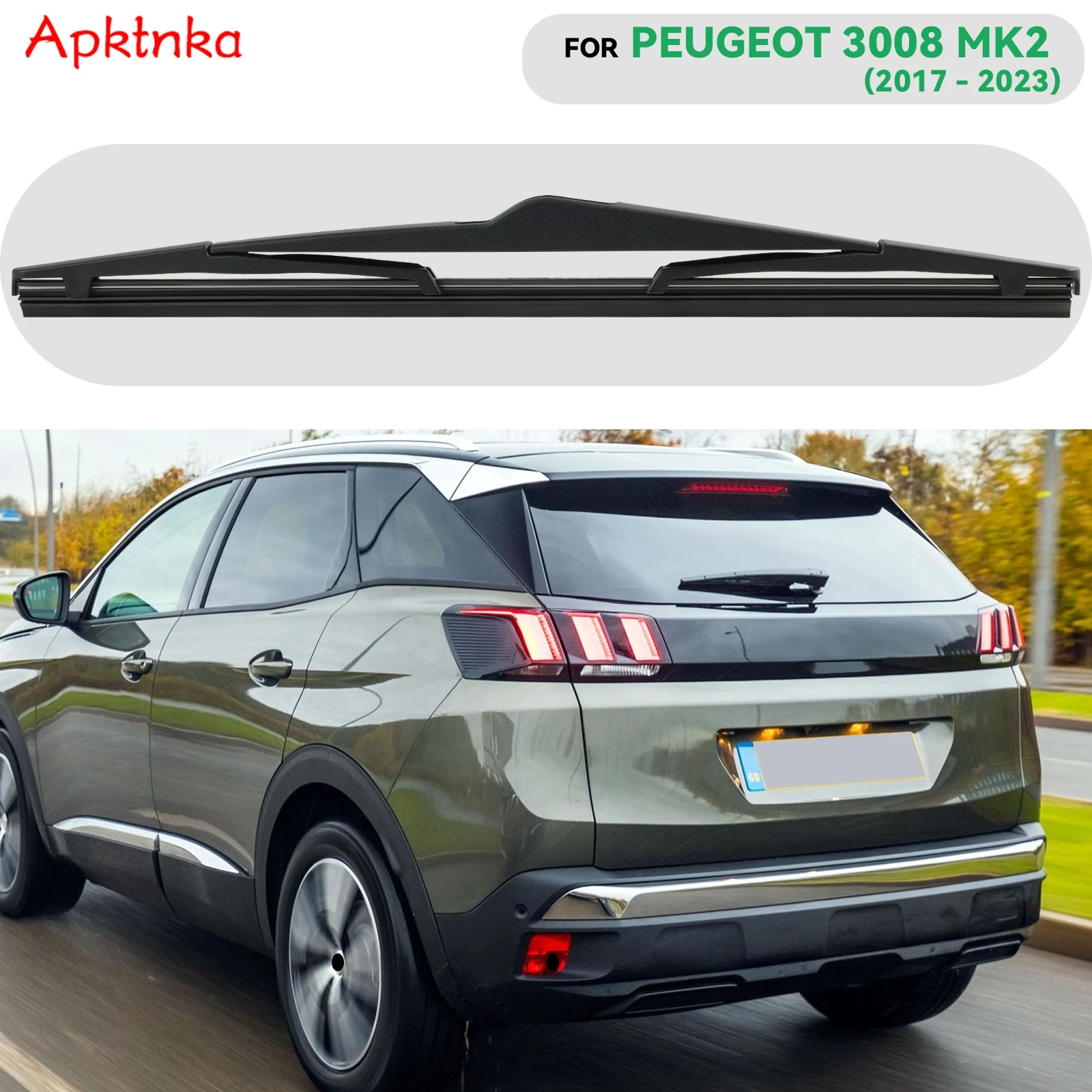 Apktnka Rear Windshield Windscreen Wiper Blade For Peugeot 3008 2 Renault Espace 5 Renault Scenic 4 2017 2018 2019 2020 2021-23
Apktnka Rear Windshield Windscreen Wiper Blade For Peugeot 3008 2 Renault Espace 5 Renault Scenic 4 2017 2018 2019 2020 2021-23