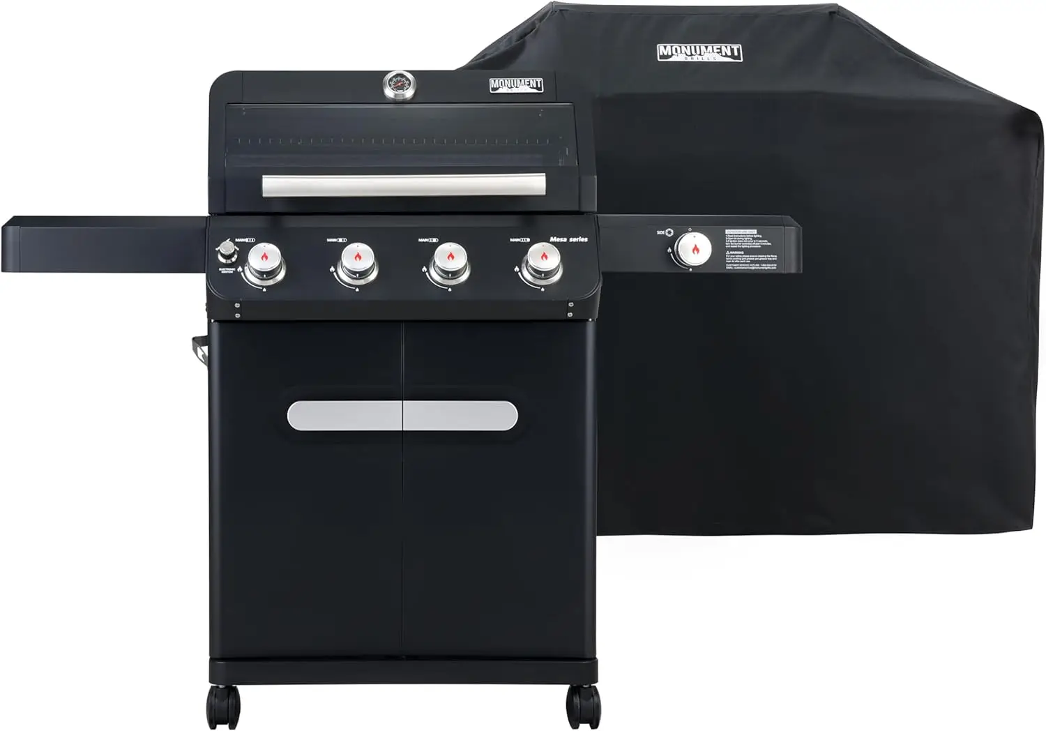 4-Burner Propane Gas Grill, 52,000 BTU Outdoor BBQ Grill with Side Burner and Control Knobs, Stainless Steel Patio & Garden Barbecue, Includes BBQ Cover
4-Burner Propane Gas Grill, 52,000 BTU Outdoor BBQ Grill with Side Burner and Control Knobs, Stainless Steel Patio & Garden Barbecue, Includes BBQ Cover