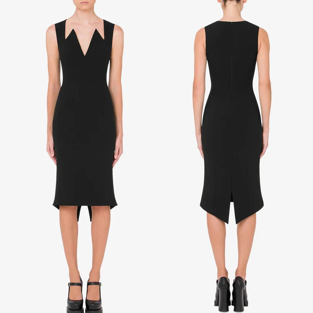 Customized Stretch Crepe Knee-length Dress A-Line Evening Dresses Formal Exquisite High Quality Prom Party Gowns for Women
Customized Stretch Crepe Knee-length Dress A-Line Evening Dresses Formal Exquisite High Quality Prom Party Gowns for Women