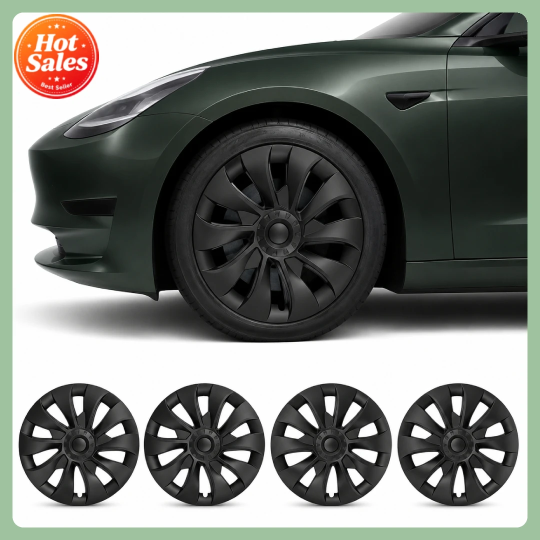 18 inch Wheel Covers for Tesla Model 3 2017-2023 4pcs Matte Black Blade Style Juniper Cyclone Symmetrical Hubcaps Full Coverage Rim Protectors Snap On Wheel Covers ABS
18 inch Wheel Covers for Tesla Model 3 2017-2023 4pcs Matte Black Blade Style Juniper Cyclone Symmetrical Hubcaps Full Coverage Rim Protectors Snap On Wheel Covers ABS