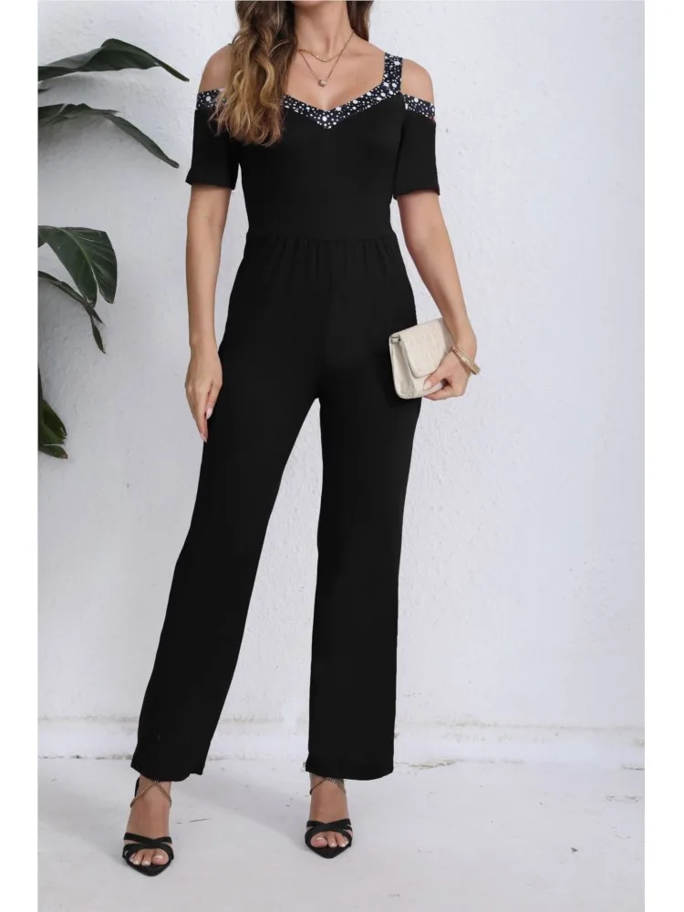 Off Shoulder Jumpsuit For Women Sequin Print Sleeveless Wide Leg Jumpsuit Loose Overall Jumpsuits Female Spring Summer
Off Shoulder Jumpsuit For Women Sequin Print Sleeveless Wide Leg Jumpsuit Loose Overall Jumpsuits Female Spring Summer