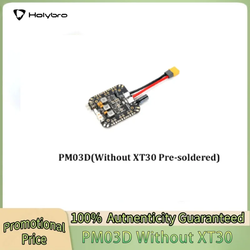 Holybro PM03D Power Module XT30 XT60 6S Compatible to Flight Controller Uses I2C Power Monitor for X500 Multirotor
Holybro PM03D Power Module XT30 XT60 6S Compatible to Flight Controller Uses I2C Power Monitor for X500 Multirotor