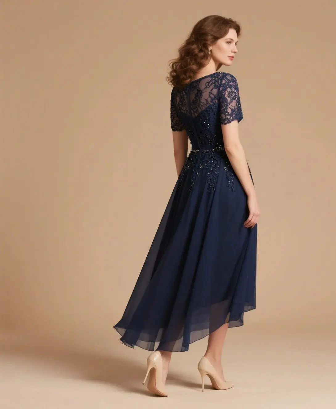 Elegant A-line Mother of the Bride Dress Chiffon Lace Short Sleeve Scoop Neck Sequins Applique Ankle Length 2025 free customized
Elegant A-line Mother of the Bride Dress Chiffon Lace Short Sleeve Scoop Neck Sequins Applique Ankle Length 2025 free customized