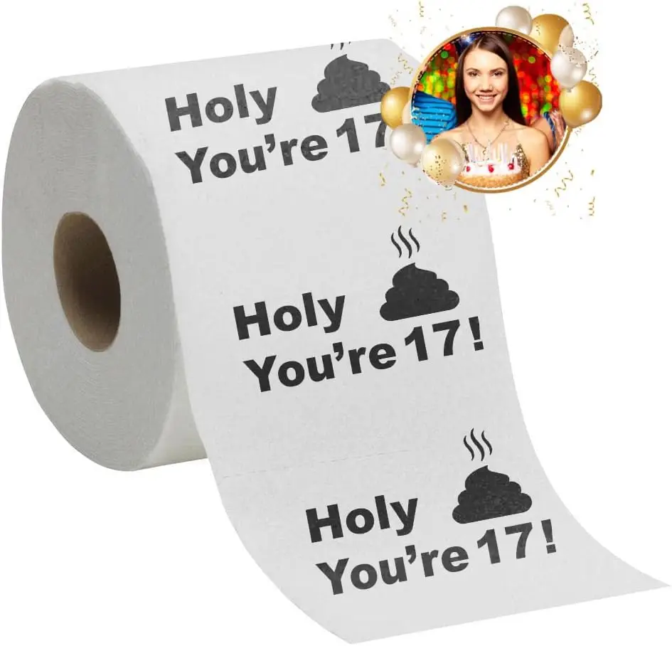 17th Birthday Toilet Paper - Funny Gag Gift, Eco-Friendly & Ultra Soft
17th Birthday Toilet Paper - Funny Gag Gift, Eco-Friendly & Ultra Soft