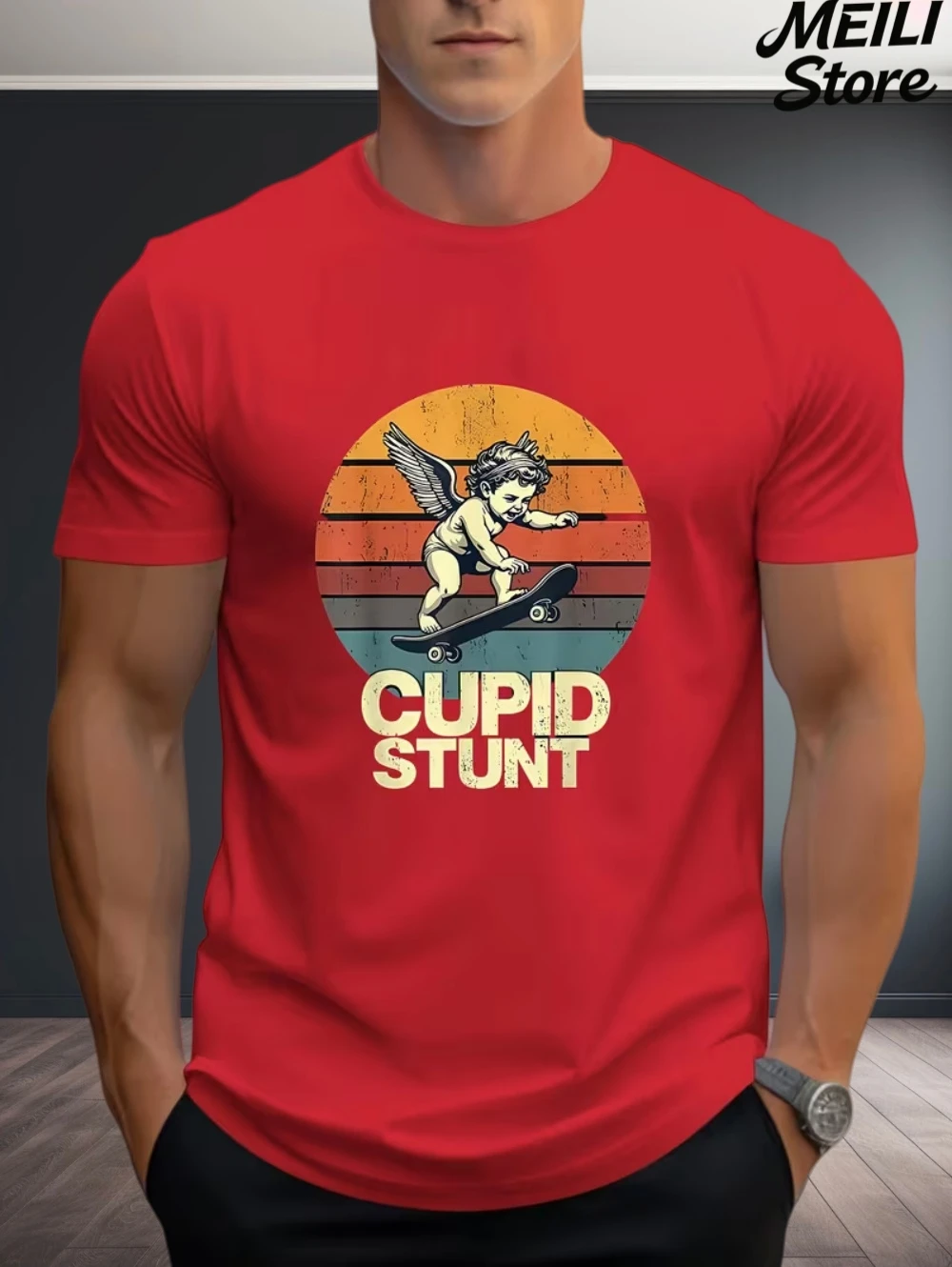 Мужская футболка с 3D принтом Купидона, летняя легкая, машинная стирка, с круглым вырезом, повседневная модная мужская одежда с короткими рукавами
Мужская футболка с 3D принтом Купидона, летняя легкая, машинная стирка, с круглым вырезом, повседневная модная мужская одежда с короткими рукавами