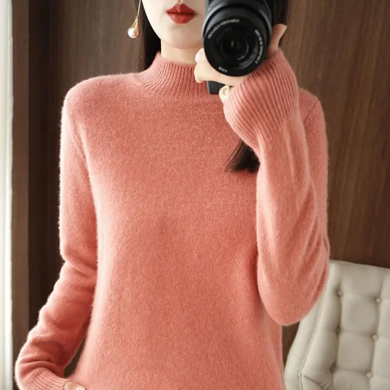 Autumn Winter New Pullover Sweater Women Loose Korean 2023 Mock Neck Thick Knitting Top Female Spring Sweaters Femme N72
Autumn Winter New Pullover Sweater Women Loose Korean 2023 Mock Neck Thick Knitting Top Female Spring Sweaters Femme N72