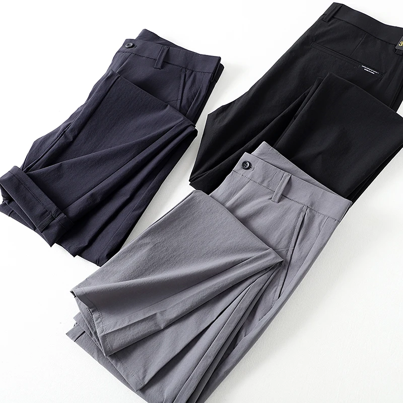 Высоко оцененные мужские повседневные брюки, длинные брюки, весенне-летние новые модные городские брюки прямого кроя
Высоко оцененные мужские повседневные брюки, длинные брюки, весенне-летние новые модные городские брюки прямого кроя