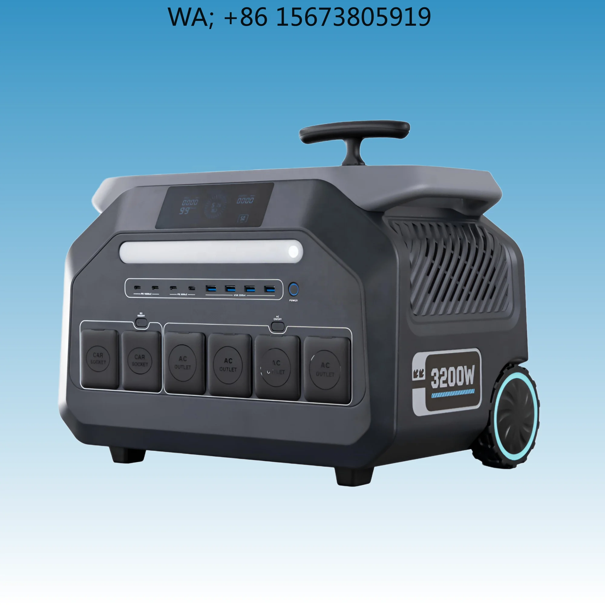 Custom 3200W 2048Wh LiFePO4 Power Station PD100W Fast Charge Solar Generator 4000+ Cycles EU UK US JP Plug for RV Camping
Custom 3200W 2048Wh LiFePO4 Power Station PD100W Fast Charge Solar Generator 4000+ Cycles EU UK US JP Plug for RV Camping