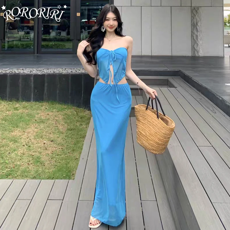 RORORIRI Desire Bandage Corset Top Skirt Set Women Backless Sleeveless Vest Solid Slim Bodycon Long Skirt Sexy Holiday Clothes
RORORIRI Desire Bandage Corset Top Skirt Set Women Backless Sleeveless Vest Solid Slim Bodycon Long Skirt Sexy Holiday Clothes