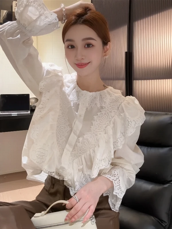 Ele Кружевная вышивка irt Женский длинный све Осень Зима Новый дизайн Красивый плиссированный французский с высокой талией
Ele Кружевная вышивка irt Женский длинный све Осень Зима Новый дизайн Красивый плиссированный французский с высокой талией