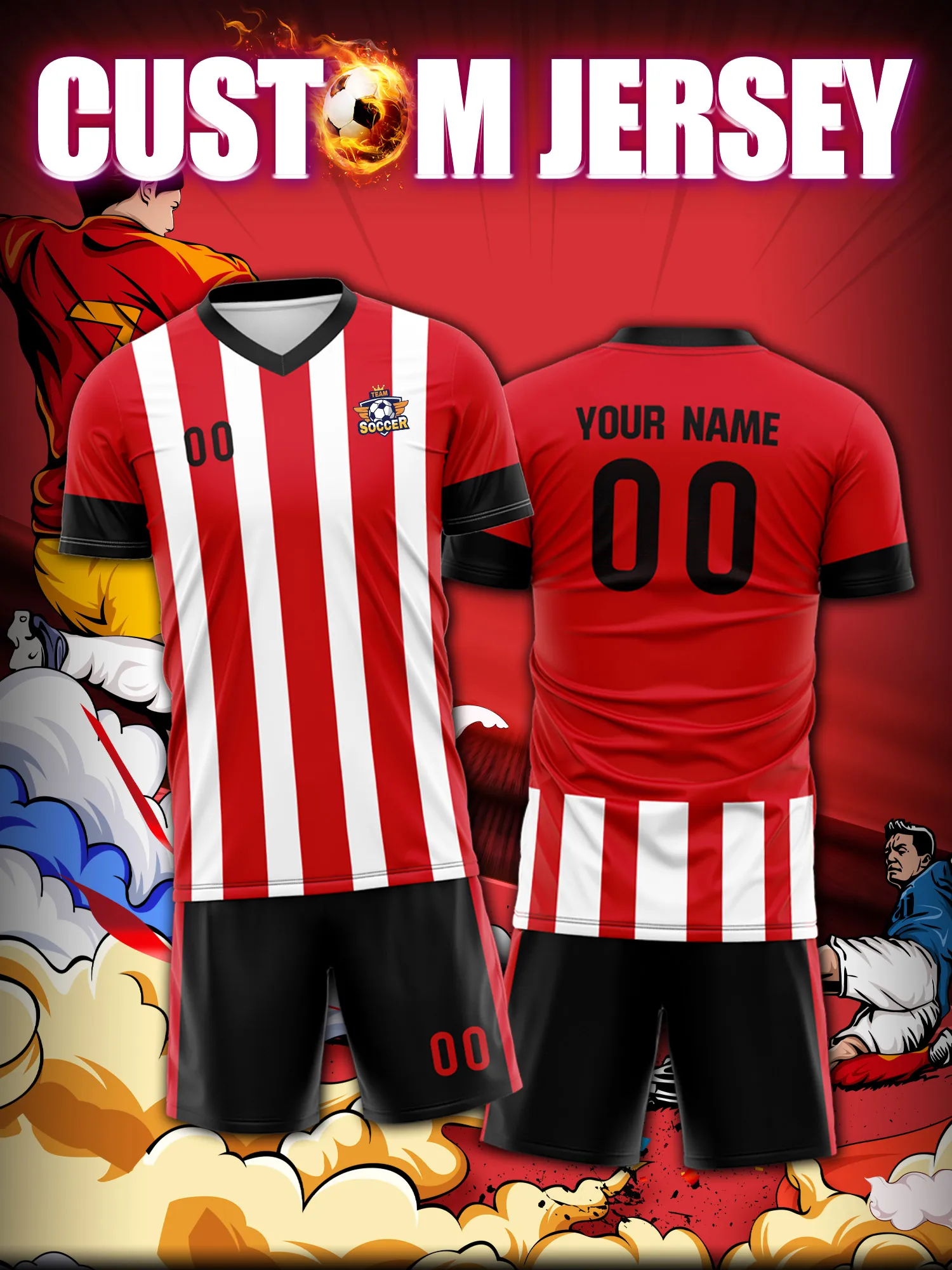 Спортивные футболки с V-образным вырезом для мужчин и женщин 2026 года с индивидуальным нанесением имени и номера, быстросохнущие, модные, с технологией сублимации
Спортивные футболки с V-образным вырезом для мужчин и женщин 2026 года с индивидуальным нанесением имени и номера, быстросохнущие, модные, с технологией сублимации