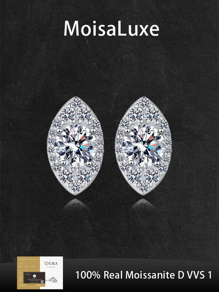 MoisaLuxe Official Store GRA Moissanite Plata Sterling 925 Silver Fashion Jewelry Marquise Bag Earrings for Women Hoops Piercing
MoisaLuxe Official Store GRA Moissanite Plata Sterling 925 Silver Fashion Jewelry Marquise Bag Earrings for Women Hoops Piercing