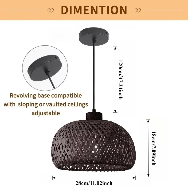 Подвесной светильник из дерева и черного бамбука, плетеная люстра для балкона, гостиной, кафе, спальни, светильник для дзен
Подвесной светильник из дерева и черного бамбука, плетеная люстра для балкона, гостиной, кафе, спальни, светильник для дзен
