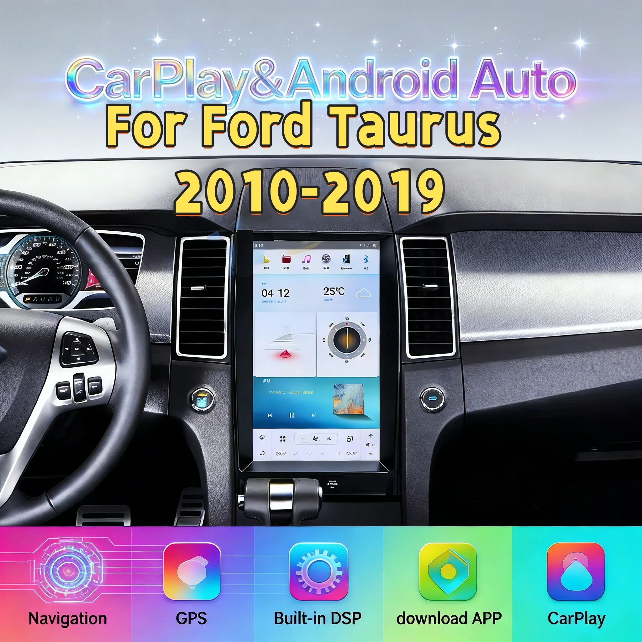 Мультимедийный Android-автоматический плеер для Ford Taurus 2010-2019, беспроводной CarPlay, Bluetooth-головное устройство, автомобильный GPS, Navi, радио, сенсорный экран, 4G
Мультимедийный Android-автоматический плеер для Ford Taurus 2010-2019, беспроводной CarPlay, Bluetooth-головное устройство, автомобильный GPS, Navi, радио, сенсорный экран, 4G