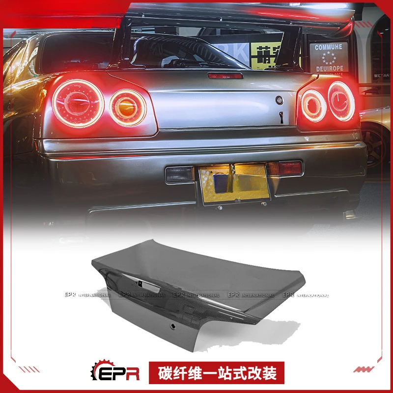 For Nissan GTR R34 4-Door Carbon Fiber Rear Tailgate Trunk Lid - OE Original Style
For Nissan GTR R34 4-Door Carbon Fiber Rear Tailgate Trunk Lid - OE Original Style