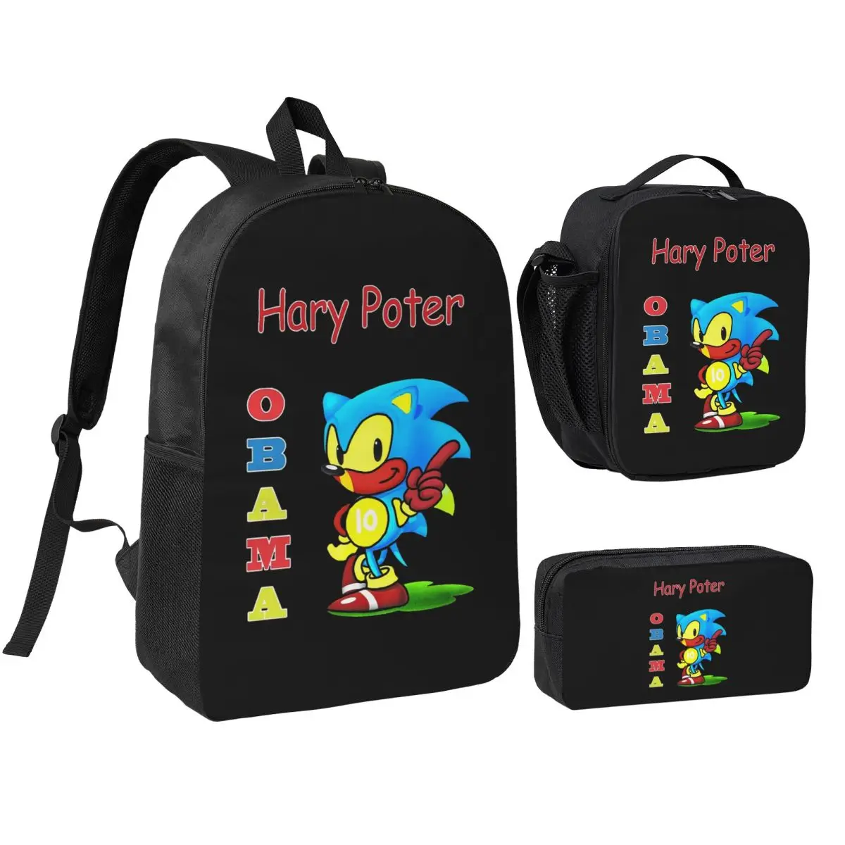 Obama Backpack Student Boys Girls BookBag School Bag Computer Shoulder Bags 3ps Insulated Lunch Bag Pencil Case
Obama Backpack Student Boys Girls BookBag School Bag Computer Shoulder Bags 3ps Insulated Lunch Bag Pencil Case