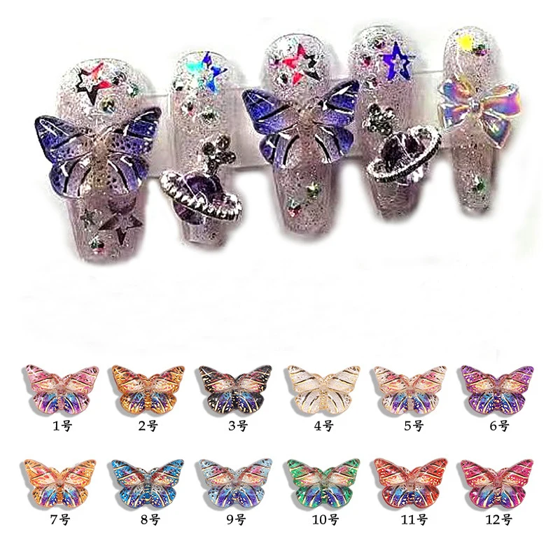 Butterfly Glitter Nail Art Rhinestones Decorations Charm Nail 3D Resin Gems Jewelry DIY Manicure Ribbon Parts Accessories Design
Butterfly Glitter Nail Art Rhinestones Decorations Charm Nail 3D Resin Gems Jewelry DIY Manicure Ribbon Parts Accessories Design