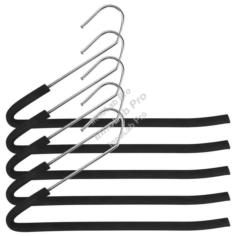A21I-Open End Trouser Hangers Slack Pant Hanger With Non-Slip Foam Coated Black 5-Pack
A21I-Open End Trouser Hangers Slack Pant Hanger With Non-Slip Foam Coated Black 5-Pack