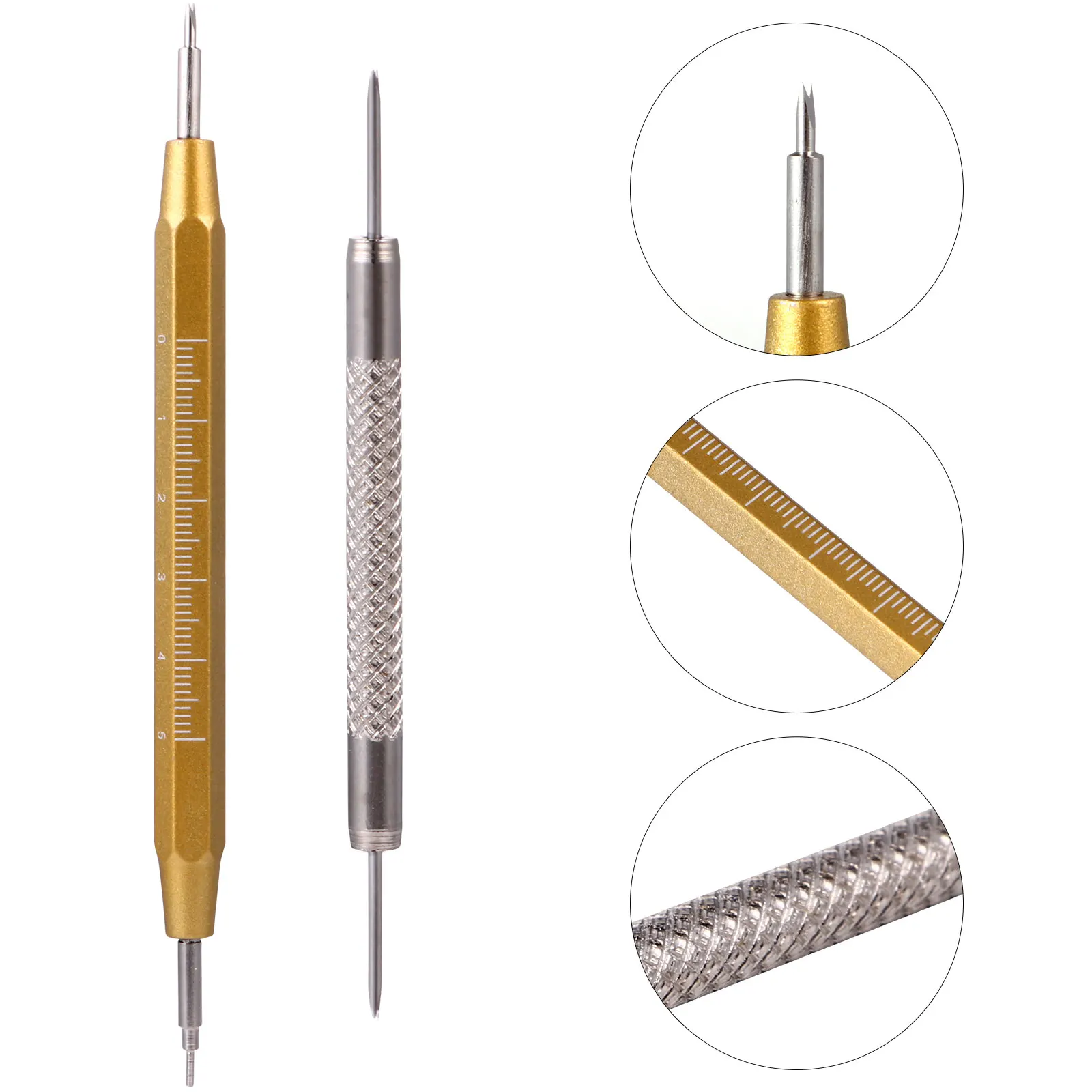 2pcs Aluminum Watch Band Spring Bar Remover Tool for Strap Replacement Repair Durable Simple Design Save Time Money
2pcs Aluminum Watch Band Spring Bar Remover Tool for Strap Replacement Repair Durable Simple Design Save Time Money