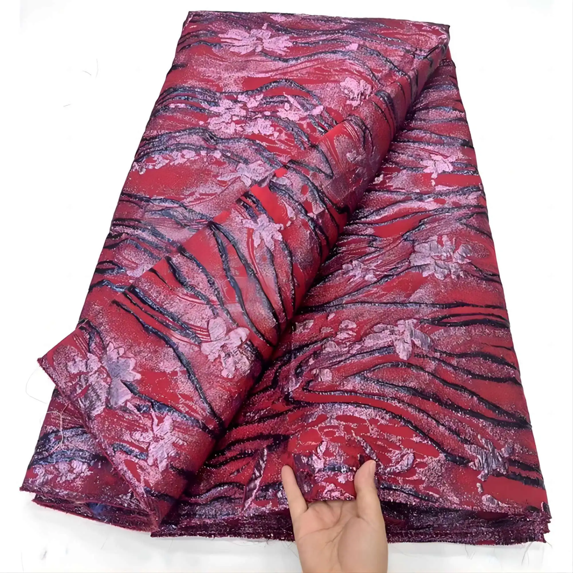 Brocade Jacquard Lace Fabric For Women Sewing Prom Dresses Nigerian African High Quality New Arrival Brocade Tulle Lace Material
Brocade Jacquard Lace Fabric For Women Sewing Prom Dresses Nigerian African High Quality New Arrival Brocade Tulle Lace Material
