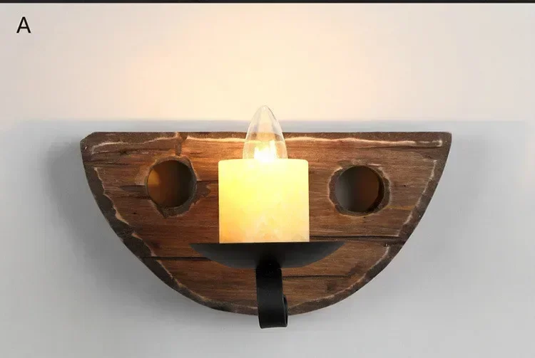 Vintage industrial style loft solid wood creative personalized wall lamp bar Cafe Restaurant boat wood aisle wall lamp
Vintage industrial style loft solid wood creative personalized wall lamp bar Cafe Restaurant boat wood aisle wall lamp