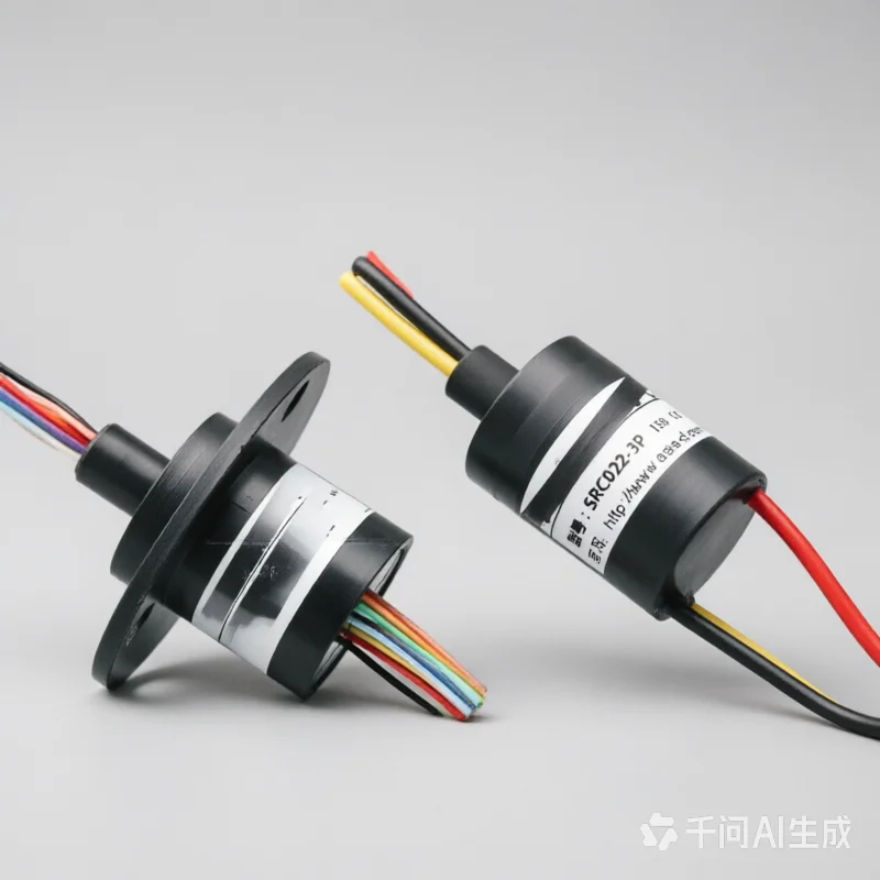 SRC022 Micro Conductive Slip Ring, Multi-Channel 360° Compact Rotary Collector Ring for Robotic Arm & Turntable