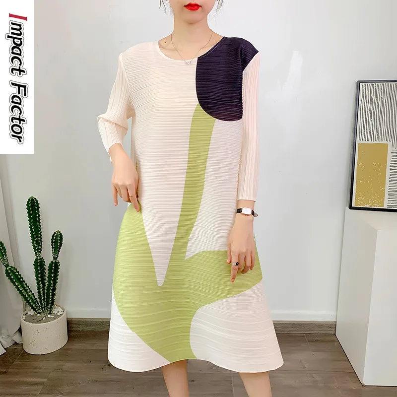 2024 Spring/Summer Printed Pleated Women's O-Neck Long Sleeve Loose Slim Floral Print Dress A-line Straight Sleeve Women's Dress
2024 Spring/Summer Printed Pleated Women's O-Neck Long Sleeve Loose Slim Floral Print Dress A-line Straight Sleeve Women's Dress