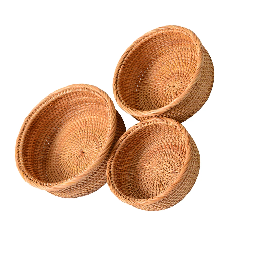 3pcs Fruit Basket Candy Storage Tray Desktop Organizer Rattan Imitated Display Basket For Kitchen Home Bakery Hotel Multi
3pcs Fruit Basket Candy Storage Tray Desktop Organizer Rattan Imitated Display Basket For Kitchen Home Bakery Hotel Multi