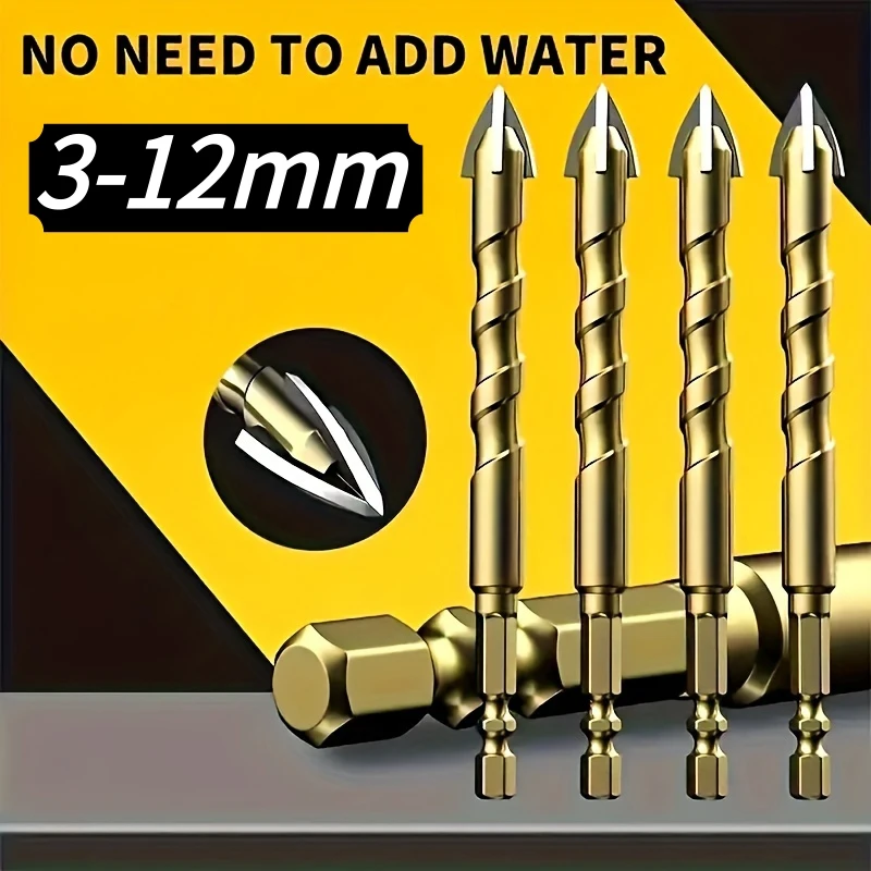 1PCS Cement Drill Bit Set 3-12mm Masonry Drill Bits Set For Cement/Brick/Tile/Wood/Glass/Ceramic/Tile Drilling Tools
1PCS Cement Drill Bit Set 3-12mm Masonry Drill Bits Set For Cement/Brick/Tile/Wood/Glass/Ceramic/Tile Drilling Tools