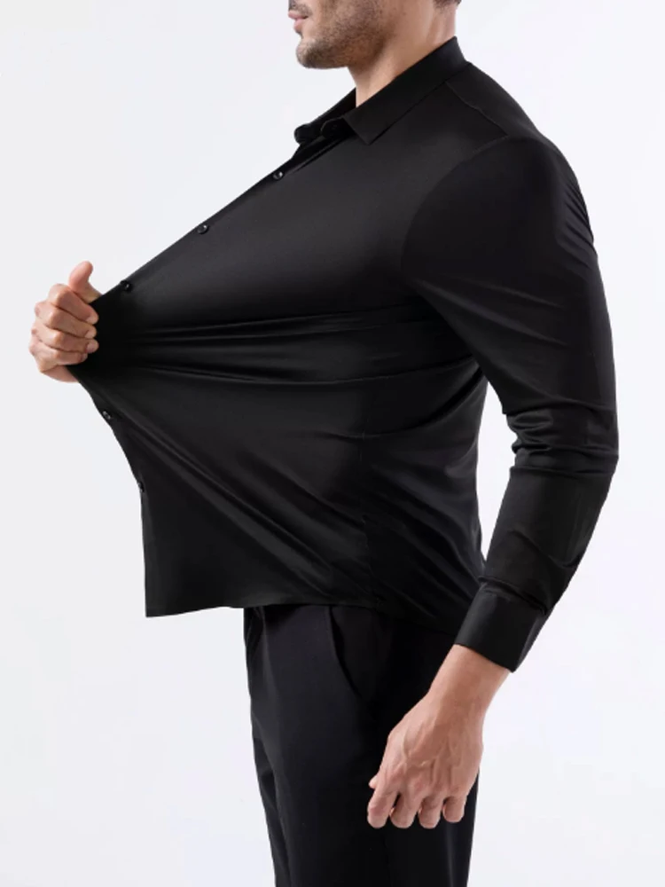 Man sleeveless shirt ice silk spring summer seamless high stretch non-ironing anti-wrinkle business casual solid color
Man sleeveless shirt ice silk spring summer seamless high stretch non-ironing anti-wrinkle business casual solid color