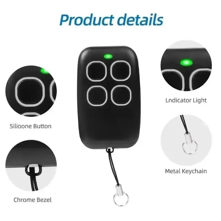 Universal Garage Remote Controller Self-copying Automation Gate 433Mhz Fixed Code
Universal Garage Remote Controller Self-copying Automation Gate 433Mhz Fixed Code