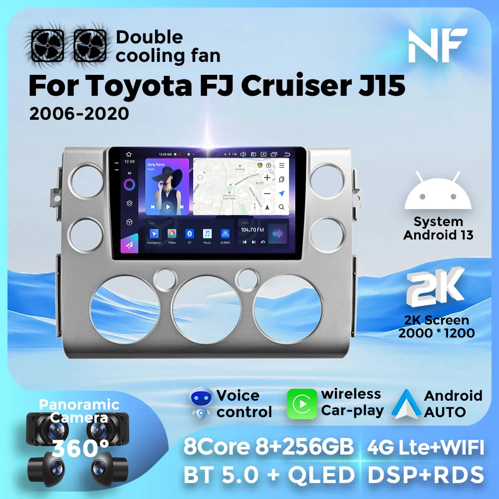 Android 13 For Toyota FJ Cruiser J15 2006-2020 Carplay Autoradio Car Radio Multimedia Video Player 4G WIFI BT GPS Navigation
Android 13 For Toyota FJ Cruiser J15 2006-2020 Carplay Autoradio Car Radio Multimedia Video Player 4G WIFI BT GPS Navigation