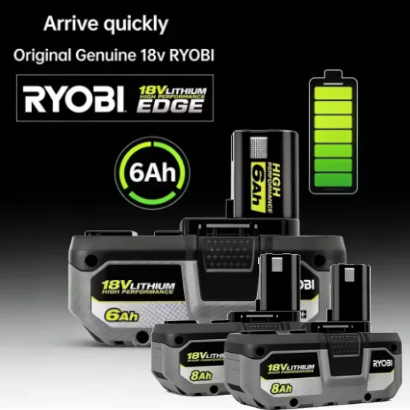 RYOBI 18V Lithium Ion 8000mAh Battery Pack Built In Level Indicator For Orbital Sander Jigsaw Pruning Power Tools
RYOBI 18V Lithium Ion 8000mAh Battery Pack Built In Level Indicator For Orbital Sander Jigsaw Pruning Power Tools