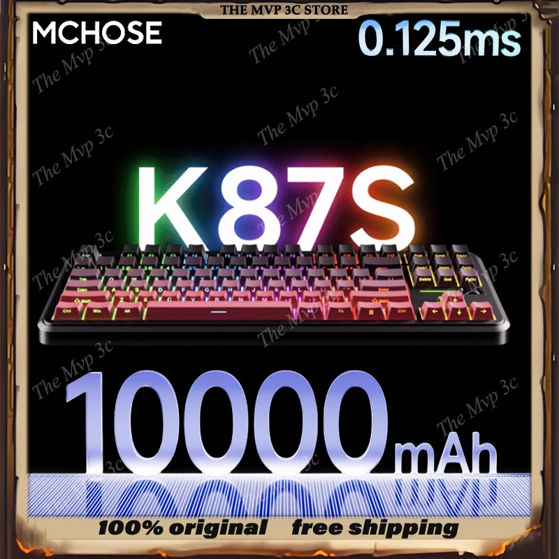 Sales MCHOSE K87S Mechanical Keyboard TTC Fast Gold V3 Switch Support SOCD MT TGL STARTECH Solution Long Life Battery Hot Swap
Sales MCHOSE K87S Mechanical Keyboard TTC Fast Gold V3 Switch Support SOCD MT TGL STARTECH Solution Long Life Battery Hot Swap