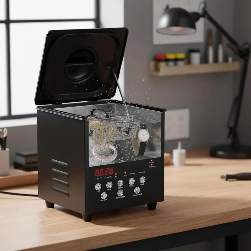 Digital Sonic Cleaning Machine 2L For Jewelry Glasses Retainer, 60W Degassing Mode 40kHz Ultrasound Timer Heater Tool Cleaner
Digital Sonic Cleaning Machine 2L For Jewelry Glasses Retainer, 60W Degassing Mode 40kHz Ultrasound Timer Heater Tool Cleaner