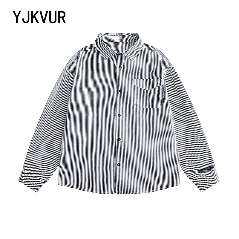 YJKVUR High Standard 2025 Spring New Super Loose Striped Shirts Men Washed Vintage Long Sleeve Casual Shirts Brand Clothing
YJKVUR High Standard 2025 Spring New Super Loose Striped Shirts Men Washed Vintage Long Sleeve Casual Shirts Brand Clothing
